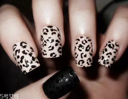 顯手白豹紋美甲圖片 這幾款簡單干凈又洋氣 顯手白豹紋美甲圖片 這幾款簡單干凈又洋氣