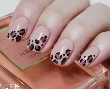 顯手白豹紋美甲圖片 這幾款簡單干凈又洋氣 顯手白豹紋美甲圖片 這幾款簡單干凈又洋氣