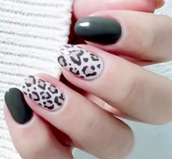 顯手白豹紋美甲圖片 這幾款簡單干凈又洋氣 顯手白豹紋美甲圖片 這幾款簡單干凈又洋氣
