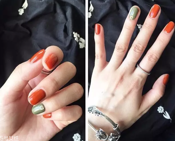 百搭南瓜色美甲圖片 這幾款讓你擁有好氣色 百搭南瓜色美甲圖片 這幾款讓你擁有好氣色