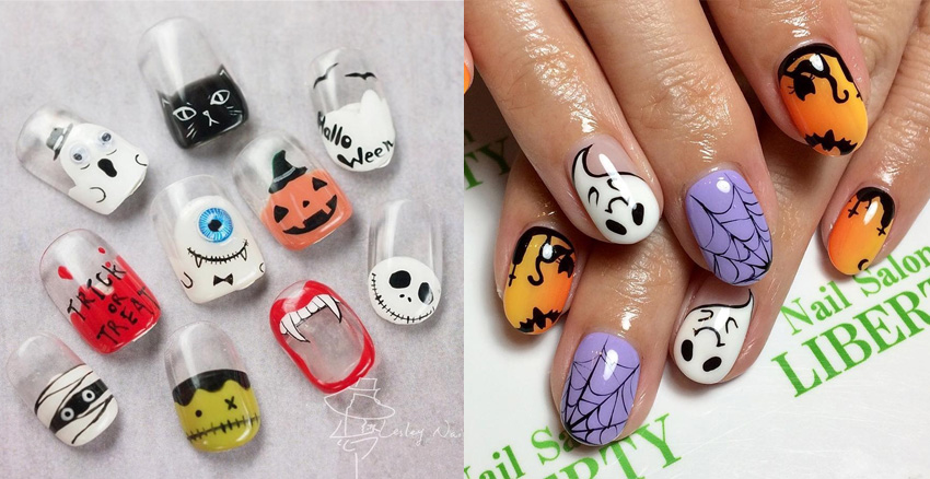 萬圣節(jié)美甲圖片 8個(gè)萬圣節(jié)美甲創(chuàng)意