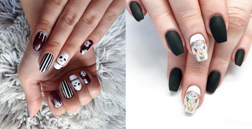 萬圣節(jié)美甲圖片 8個(gè)萬圣節(jié)美甲創(chuàng)意