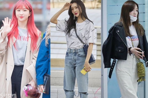 字母t恤怎么搭好看 3招不顯胖穿搭 字母t恤怎么搭好看 3招不顯胖穿搭