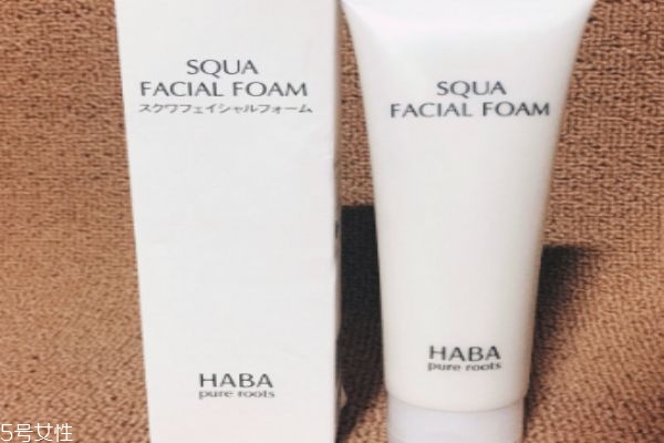 haba鯊烷潔面乳成分 haba鯊烷潔面乳使用步驟