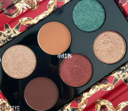 pat mcgrath圣誕系列六色眼影盤是什么顏色及試色 pat mcgrath圣誕系列六色眼影盤是什么顏色及試色
