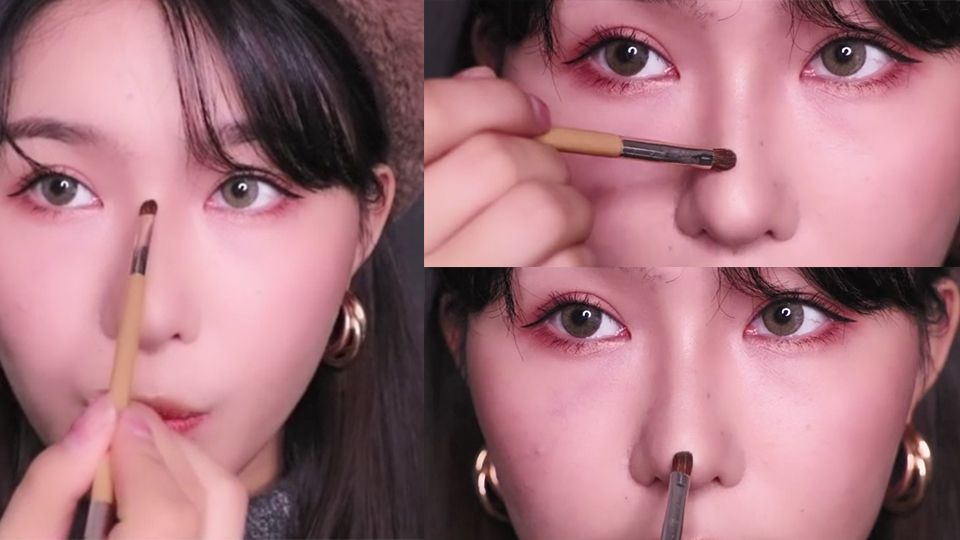 鼻子大怎么修容 鼻子修容教程圖 鼻子大怎么修容 鼻子修容教程圖