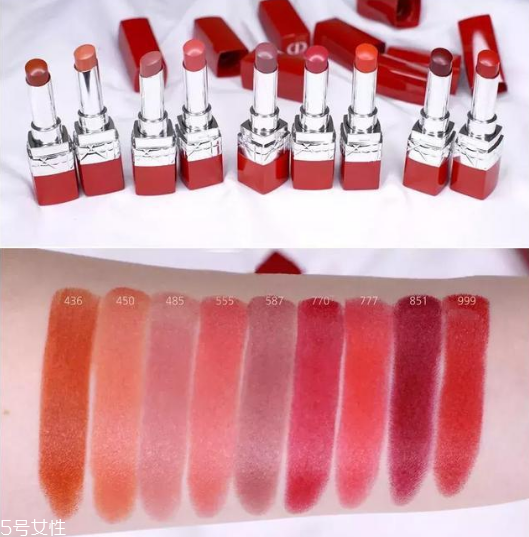 dior紅管有哪些顏色 dior紅管試色 dior紅管有哪些顏色 dior紅管試色