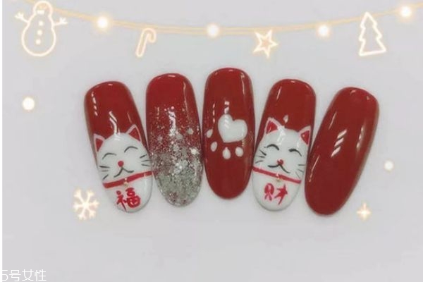 條紋撞色美甲教程 可愛(ài)美甲教程