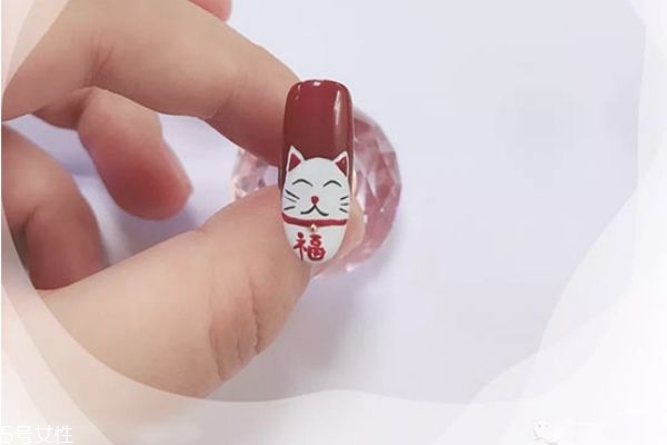 條紋撞色美甲教程 可愛(ài)美甲教程