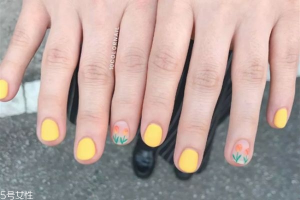 手繪美甲有哪些 紫色撞色美甲做法 手繪美甲有哪些 紫色撞色美甲做法