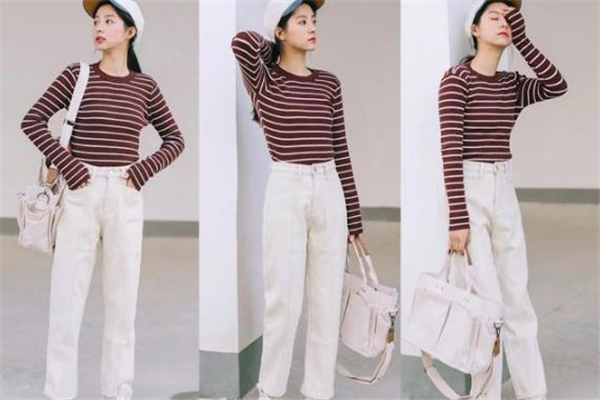 白色直筒褲配什么上衣 春日休閑風穿搭 白色直筒褲配什么上衣 春日休閑風穿搭