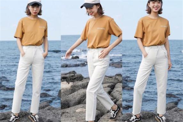 白色直筒褲配什么上衣 春日休閑風穿搭 白色直筒褲配什么上衣 春日休閑風穿搭