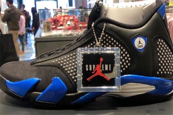 supreme聯名aj14黑藍配色諜照 supreme aj14黑藍發(fā)售信息
