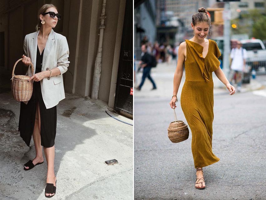 草編包搭配什么衣服 夏天少了草編包就不完整 草編包搭配什么衣服 夏天少了草編包就不完整