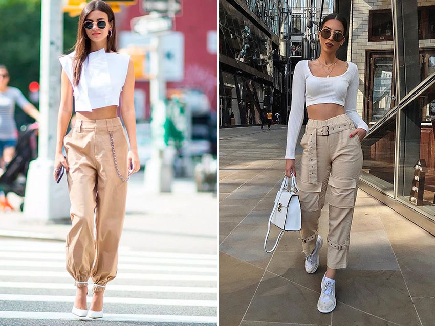 工裝褲女搭配什么上衣 可酷可甜又舒適透氣 工裝褲女搭配什么上衣 可酷可甜又舒適透氣