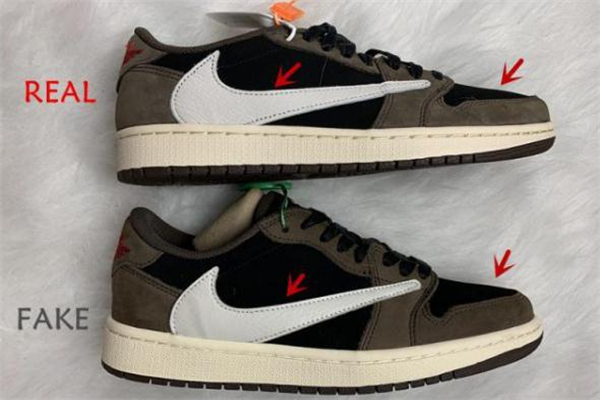 aj1倒鉤低幫真假對比-aj1 travis scott倒鉤低幫真假鑒定 aj1倒鉤低幫真假對比-aj1 travis scott倒鉤低幫真假鑒定