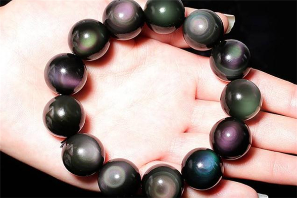 彩虹眼黑曜石真假鑒別 彩虹眼黑曜石有假的嗎 彩虹眼黑曜石真假鑒別 彩虹眼黑曜石有假的嗎