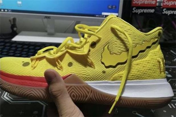 耐克歐文5海綿寶寶真假對比 歐文5海綿寶寶真假鑒定 耐克歐文5海綿寶寶真假對比 歐文5海綿寶寶真假鑒定