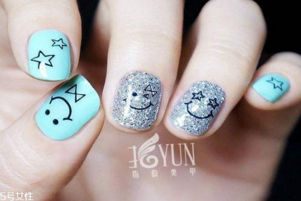 美甲笑臉圖案怎么畫 笑臉美甲圖片 美甲笑臉圖案怎么畫 笑臉美甲圖片