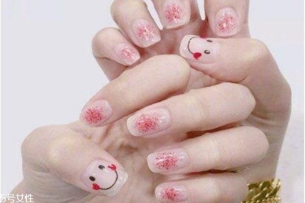 美甲笑臉圖案怎么畫 笑臉美甲圖片 美甲笑臉圖案怎么畫 笑臉美甲圖片