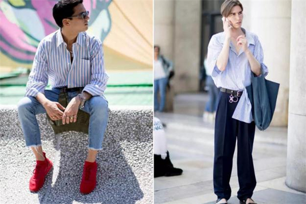 男生藍(lán)白條紋襯衫怎么搭配 藍(lán)白條紋襯衫搭配圖片 男生藍(lán)白條紋襯衫怎么搭配 藍(lán)白條紋襯衫搭配圖片