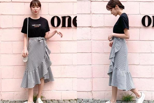 格子長裙怎么搭配 格子長裙搭配圖片 格子長裙怎么搭配 格子長裙搭配圖片