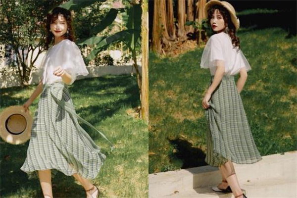 格子長裙怎么搭配 格子長裙搭配圖片 格子長裙怎么搭配 格子長裙搭配圖片