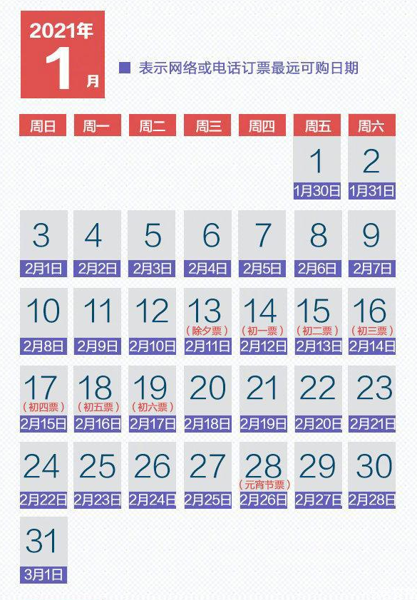 2021春運(yùn)搶票開始 春運(yùn)什么時(shí)候開始搶票 2021春運(yùn)搶票開始 春運(yùn)什么時(shí)候開始搶票